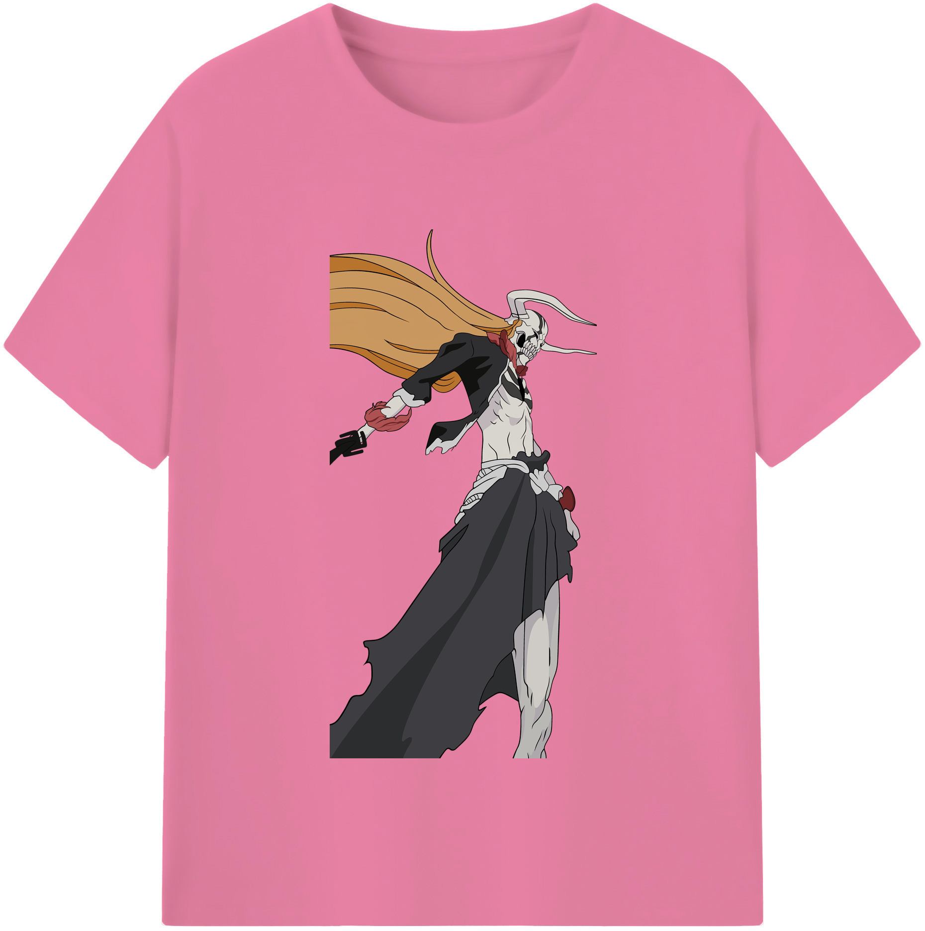 （画像用） ブリーチ 黒崎一護（くろさき いちご）BLEACH Kurosaki Ichigo 綿100％半袖Tシャツ（フロントプリント）
